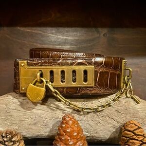 SOLD Ralph Lauren Purple Label Alligator Belt M